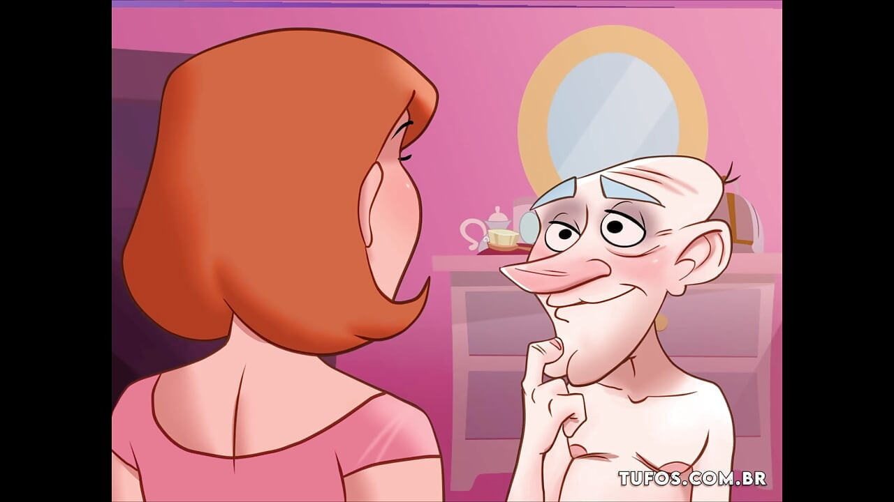 Old Pervert and Cocky Touching the Hot Maid, Aninha and Mistress! Hentai and Cartoon Porn from the Bastards!