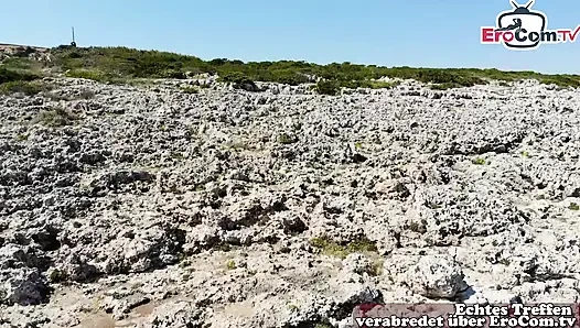 Deutsche Touristin öffentlich auf der Straße auf Mallorca gefickt