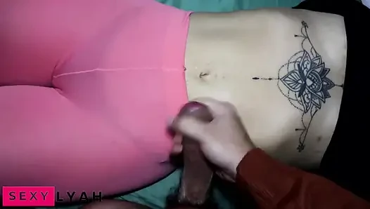 Göbek deliğine büyük bir boşalma