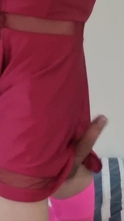 Sissy Wanking Her Big Hard Cock | Clip 1
