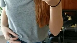 German Leonie shows her perfect clit 18 years old