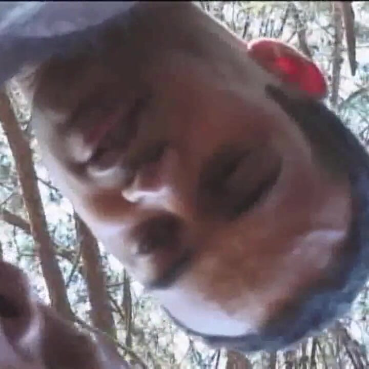 Ebony cougar shemale suckede and fucked by Latino twink outdoor