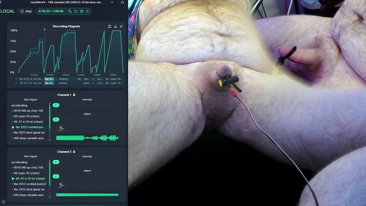 FBE hardstim 020, autre chevauchage (électrode différente)