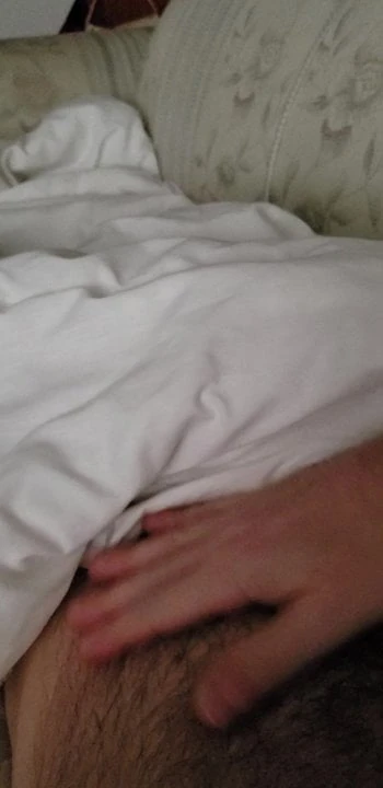 Stroking my cock as good morning.