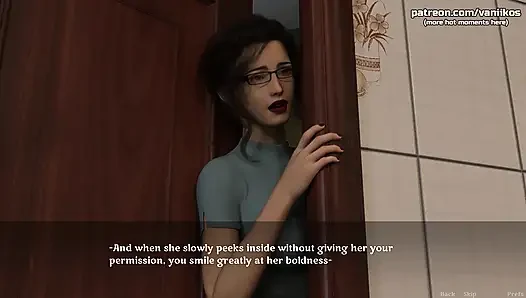 Koca memeli aldatan orta yaşlı seksi kadın genç bir adamla duşta romantik seks yapıyor. Amının içine boşalıyor | Bir üvey annenin aşkı | Bölüm 24