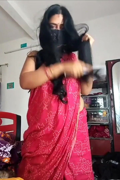 Indische desi, schönes bhabi, erster auftritt vor der kamera
