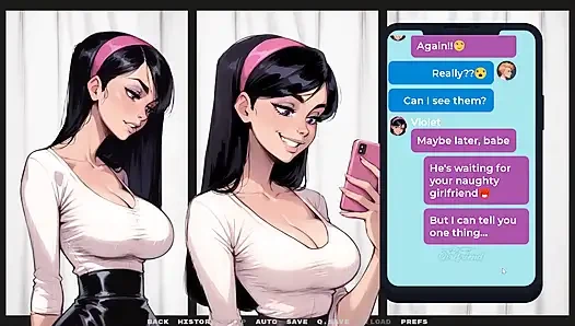 Моя новая девушка [ Табу-хентай ] Эпизод 35 Моя девушка любит демонстрировать своё латексное бельё пожилым мужчинам!