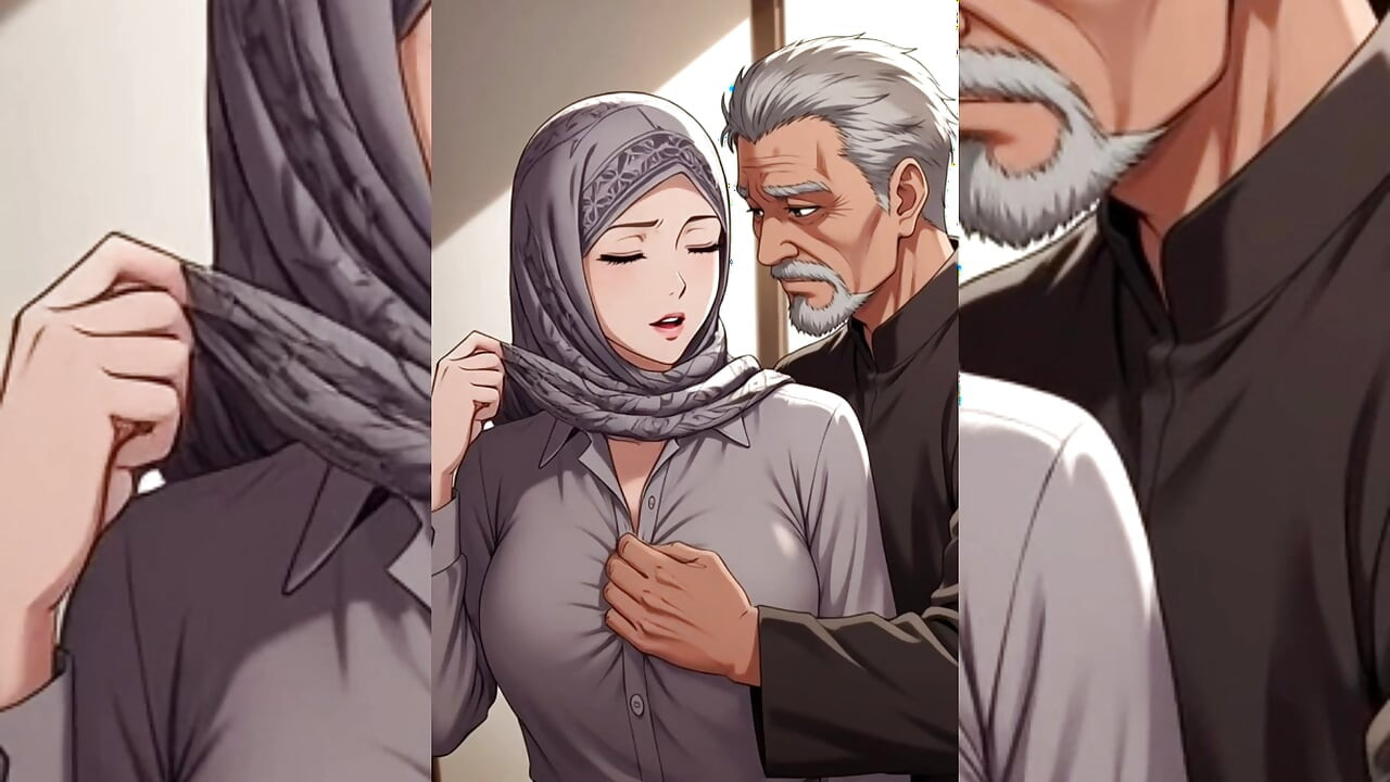 Hijabi Muslim Babes Degraded & Ravaged by Ugly Fat Dirty Old Men - Squeezed, Kissed, Fucked Hard Part 2