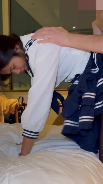 Thrilling moment from "18 year old Thai amateur fucked hard by big white dick"