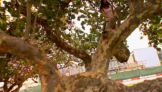 Cute teen gets picked up and fucked hard