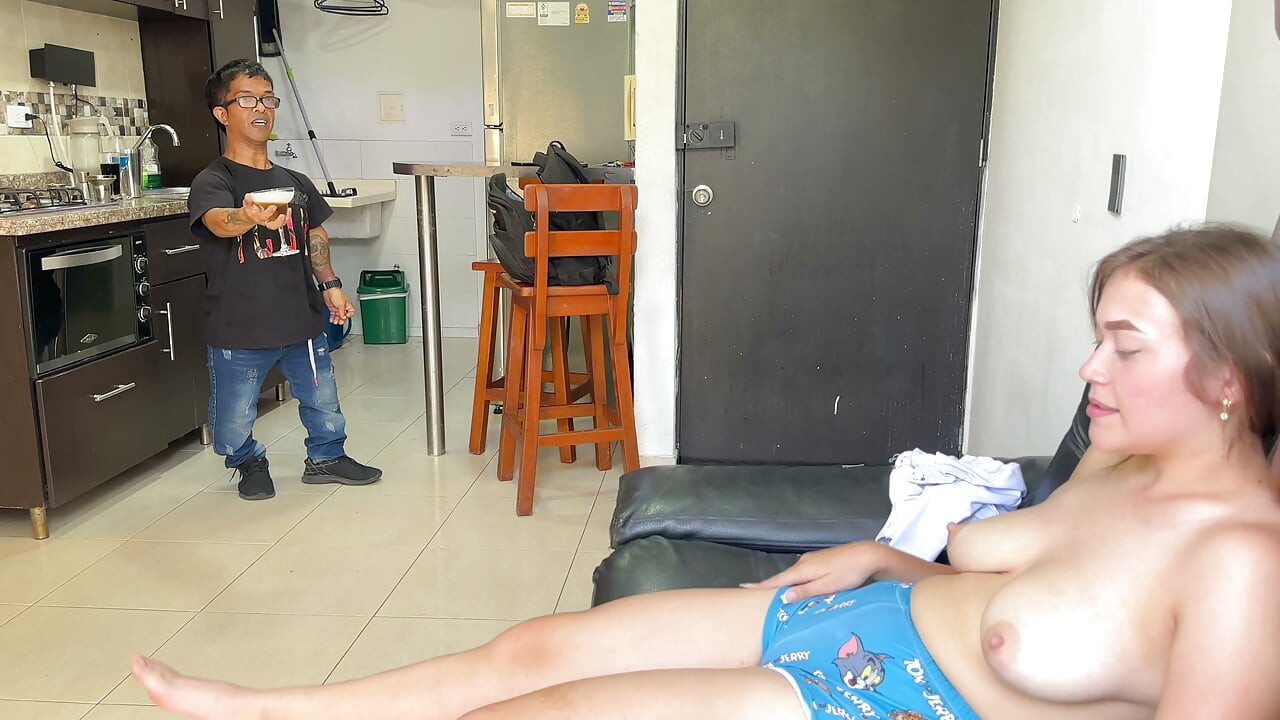 I call my little midget bar tender to penetrate my rich pussy and fill my face with milk. I was surprised by the big big cock