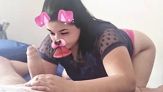 Mengisap penis besar
