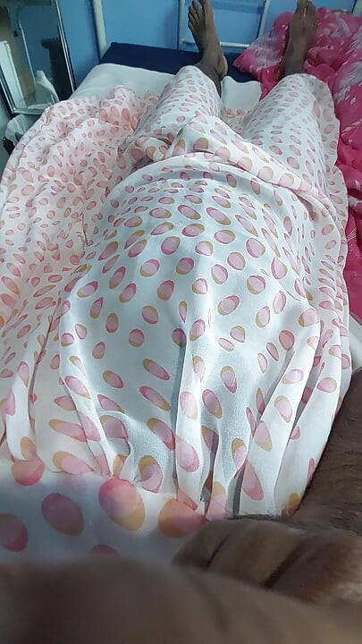 I'm masterbating and cum wearing a Silk Seethrough Night Gawun
