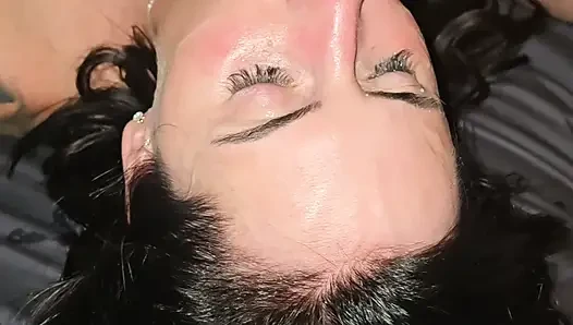 Cum explosions all over my amateur milf pussy and face