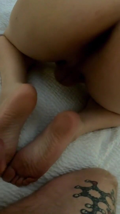 Thrilling moment from "Shemale gets a quickie anal creampie after sucking dick"
