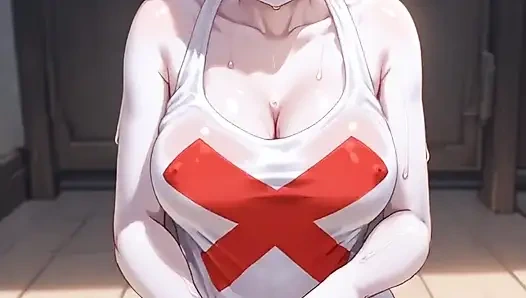 Gadis hantu putih masturbasi dan ngiler dengan nikmat