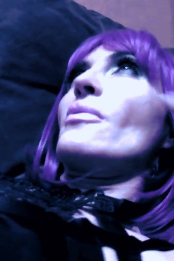 Eva latex purple fetish Milf kink bdsm high heels footfetish
