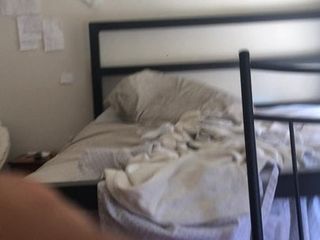 jumping into bed