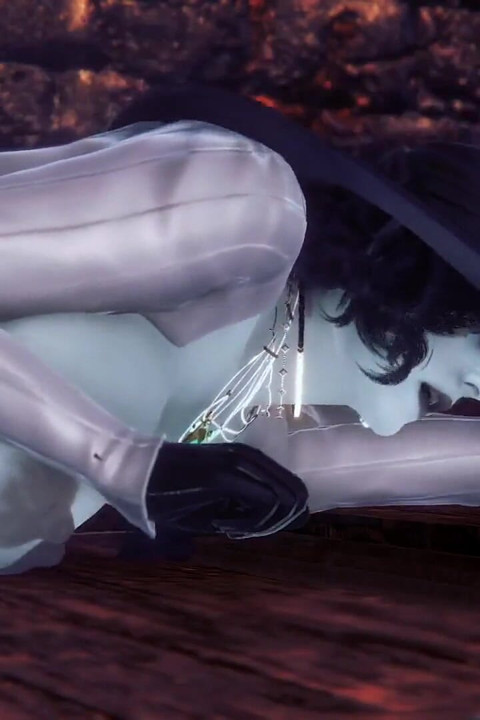 Alcina Dimitrescu Takes Anal Beads Dildo up Her Ass - Resident Evil Village Porn Parody