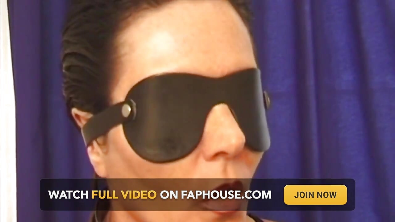 Blindfolded Mature Brunette MILF Endures Sensual Intimate Inspection