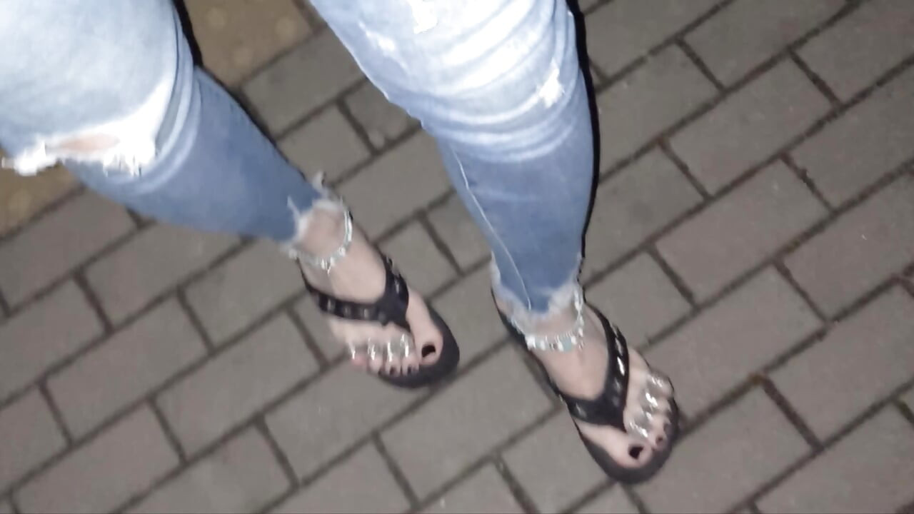I'm cumming in the street again - lot of cum