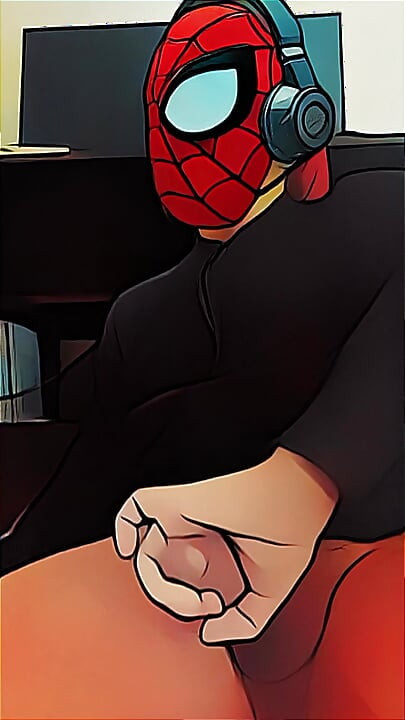 spiderman jerking off