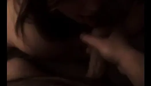 Slut pulls thong to the side and fucks for a cumshot