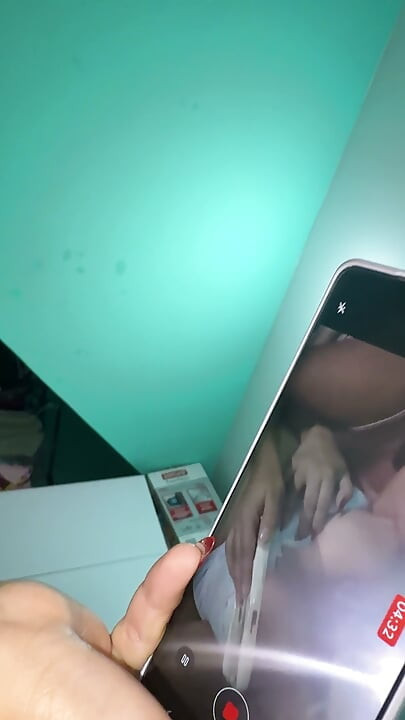 Flash & Suck FaceTime POV: Showing Our Loaded Milky Boobs on Camera