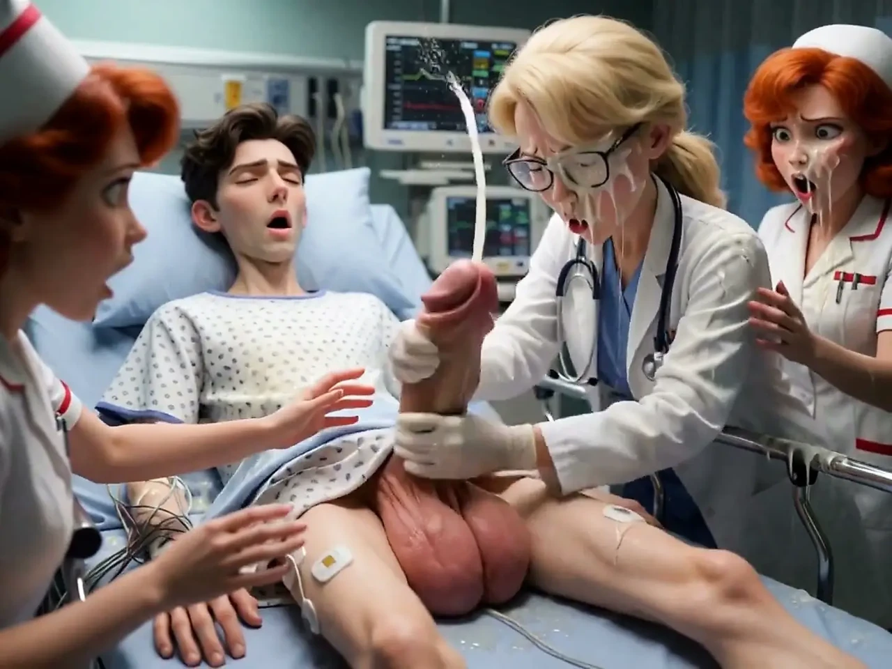Extraordinary Case Surprises Nurses Who Need to Extract Sperm From a Man to Save His Life (ai-generated)