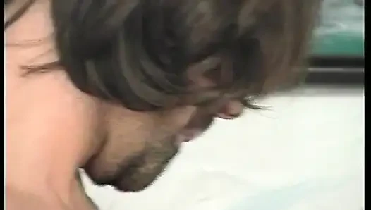 Hairy mature gets anally slammed