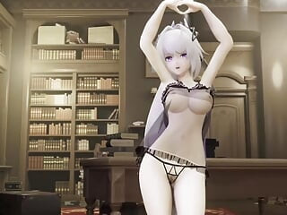 3 filles sexy dansent en chemise de nuit chaude (3D HENTAI)