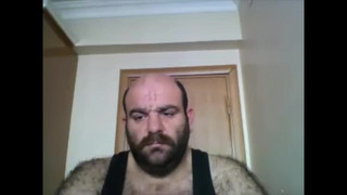 Very furry turk on cam, no cum