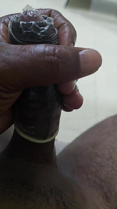 Today mastrubate with condom