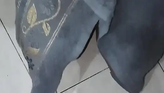 After taking a shower, wash off