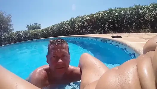 Lecken Und Fingern Am Pool