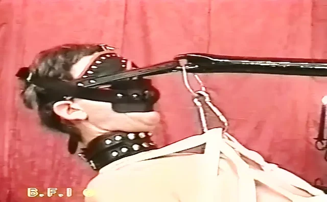Hanged and tight cock torment