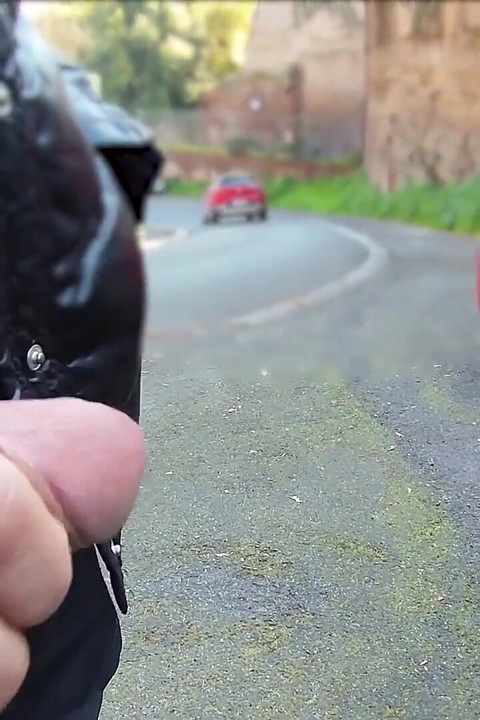 Dick Flash - I Pull Out My Cock in Front of a Hot Girl Between Cars on the Street and She Helps Me Cum - Real Very Risky