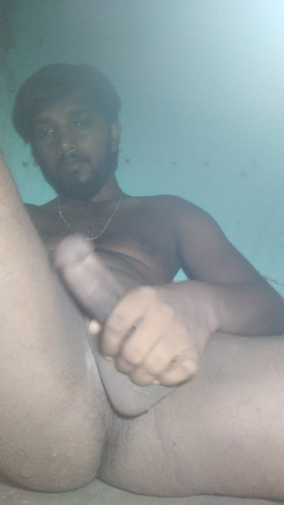 Men Are slow stroke jerking