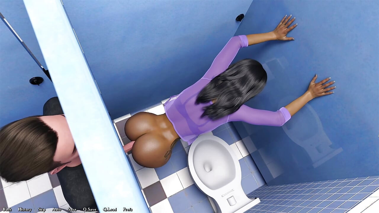 Camila's bahenol ass hard with a stranger through the glory hole bathroom door