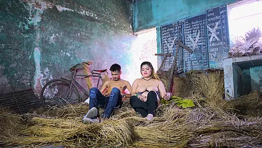 Took my girlfriend to a scary place, fucked her and made her suck my big dick, clear hindi audio