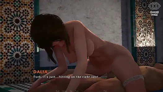 Blonde Slut Lies Back on Table, Takes Massive Cock Down Her Throat