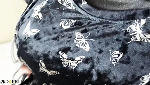 Amateur Wife with Big Boobs tempt her husband with a Sexy Fetish Outfit