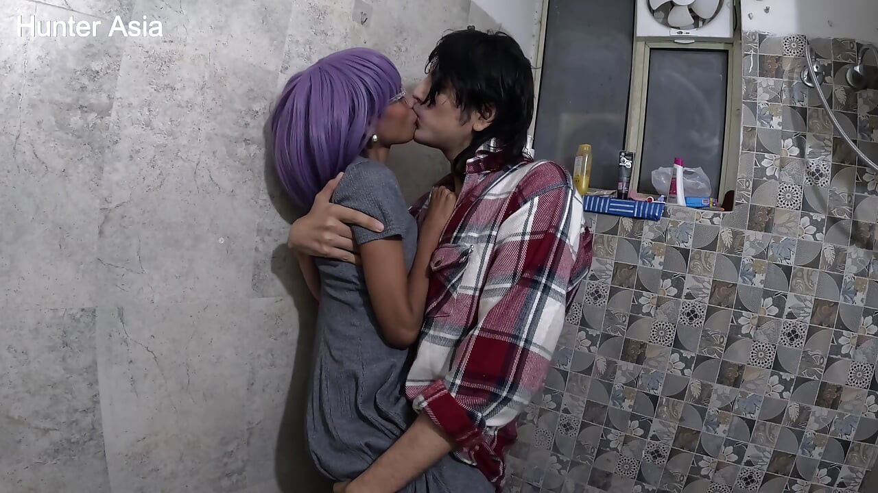 วัยรุ่นศรีลังกา 18 พลัสเย็ดโรแมนติกในห้องน้ํา