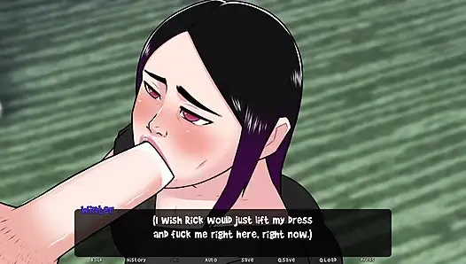 Заря злого: застенчивая девушка, минет с большим членом в студенческой библиотеке, эпизод 24