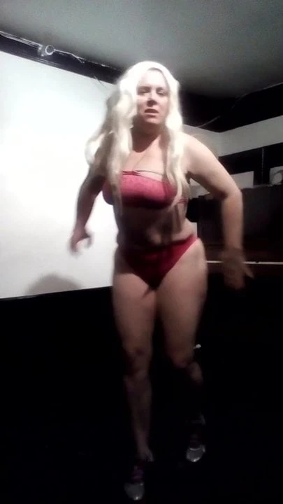 Sexy blonde singer