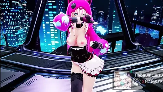 MMD R18 Pardofelis Любопытный Honkai Impact геймплей Ntr, глотание спермы, анальная жена, 3D хентай