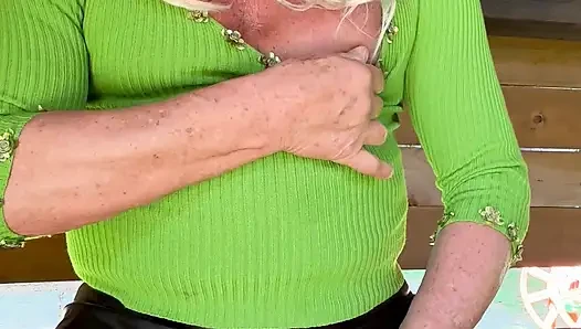 Transgender Kassy54 Masturbating Outdoor