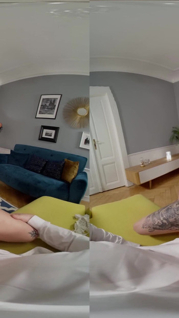 Thrilling moment from "Please Fuck Me to Relieve My Stress - Virtual Real Porn"