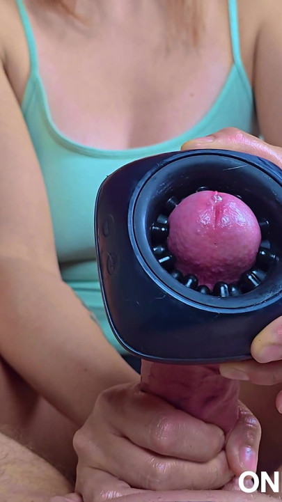 Harter Edging- handjob und footjob mit vibrator, domina-wichsanleitung