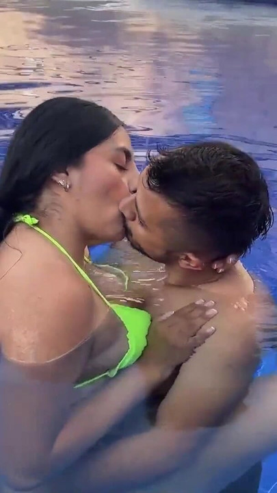 Unforgettable moment from "French kiss my stepbrother's best friend in the pool and he gets wet really fast"